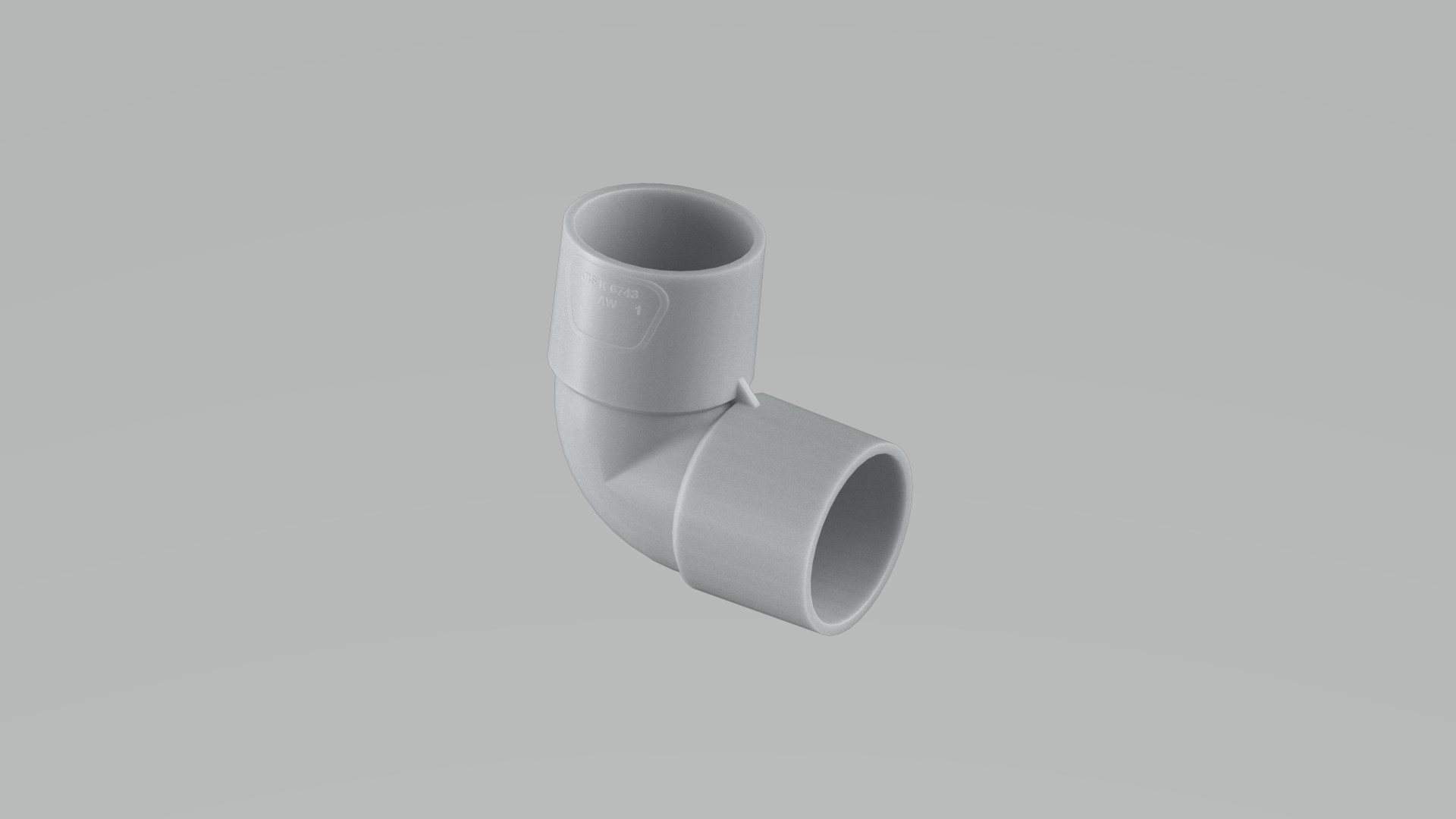 product visual PVC+ UPVC ELBOW 90 ° AW GY 3"
