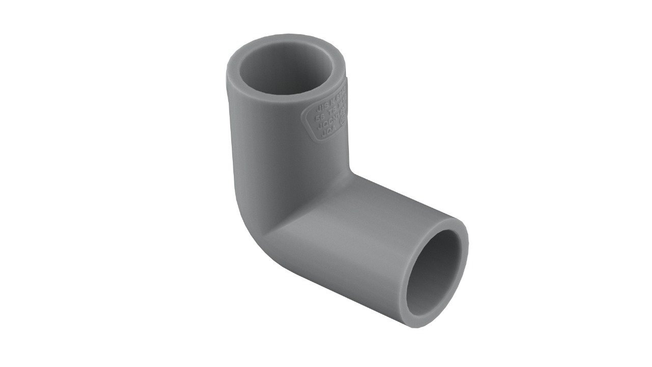 product visual PVC+ UPVC ELBOW 90 ° AW GY 1"